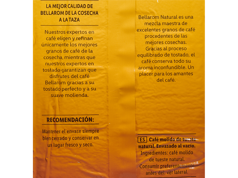 Café natural molido