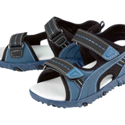 Sandalias azules y negras infantiles
