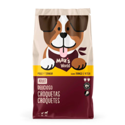 MAX & MILA'S WORLD - Croquetas de pollo y ternera con fruta y verdura para perro