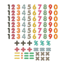 Números y símbolos magnéticos 90 piezas