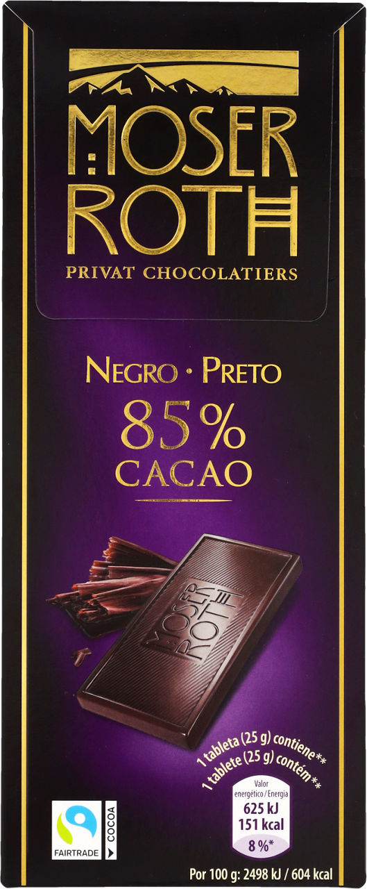 MOSER ROTH® - Chocolate negro 85% cacao