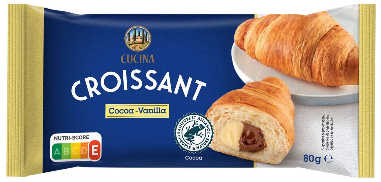 CUCINA® - Croissant relleno de cacao y vainilla