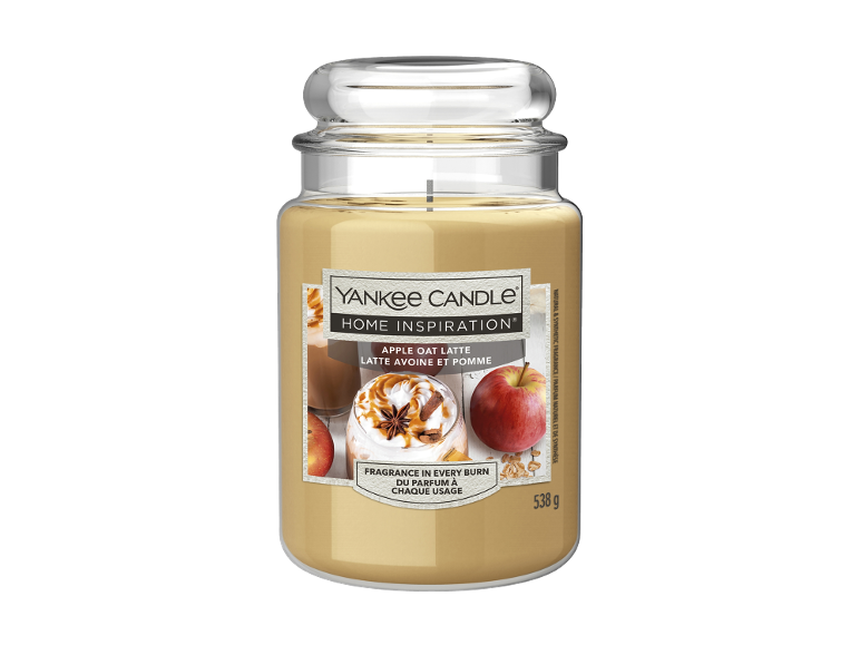 Yankee Candle Vela aromática en vaso »Apple Oat Latte«, 538 g