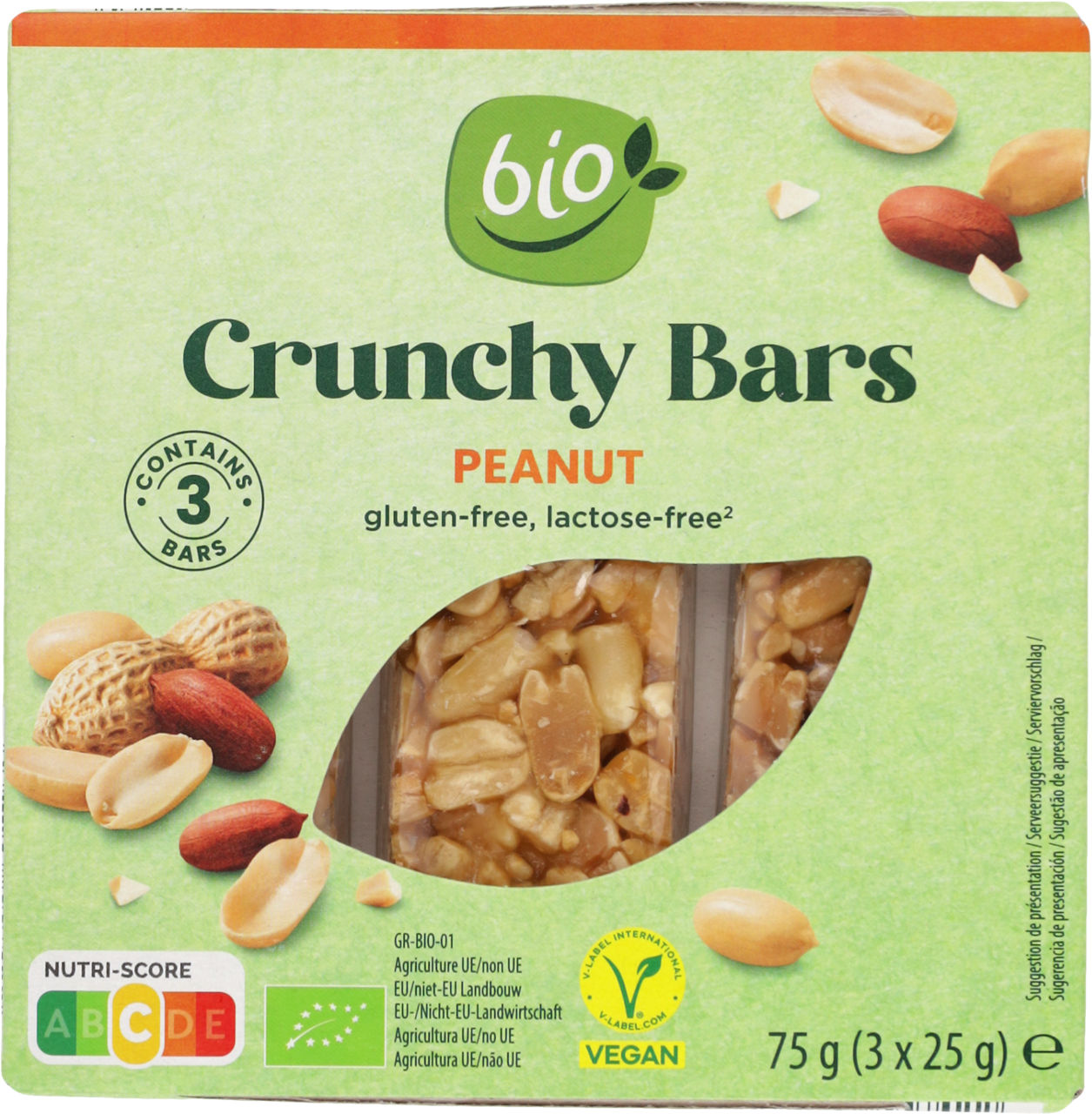 BIO® - Barritas de cacahuetes tostados