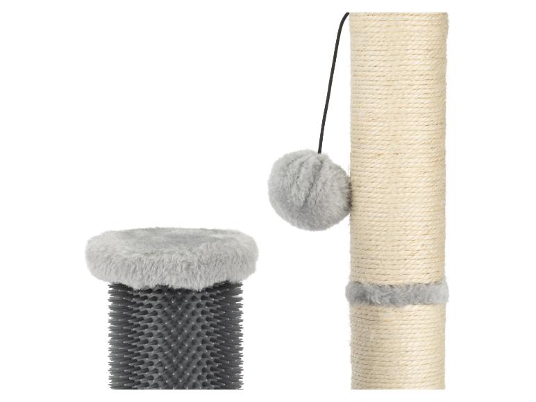 Bola rascadora para gato / Poste rascador con tabla de masaje / Poste rascador con cepillo de masaje