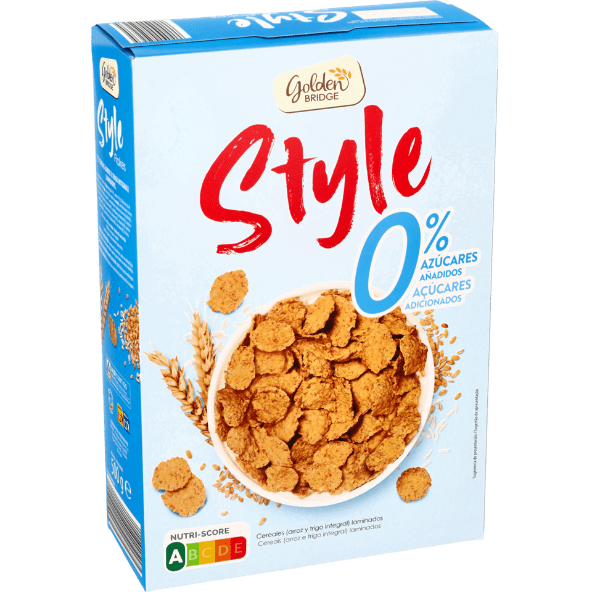 GOLDEN BRIDGE® - Copos de arroz y trigo integral 0%
