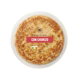Tortilla de patatas con chorizo