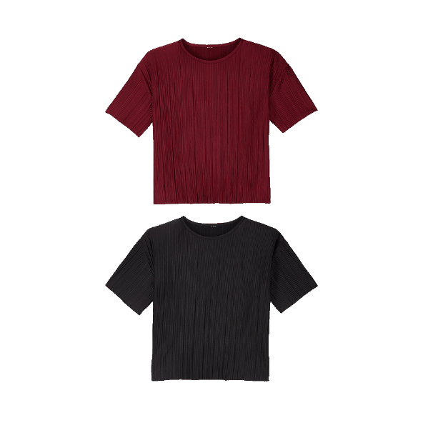 UP2FASHION® - Camiseta plisada