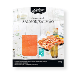 'Deluxe®' Carpaccio de salmón con virutas de parmesano