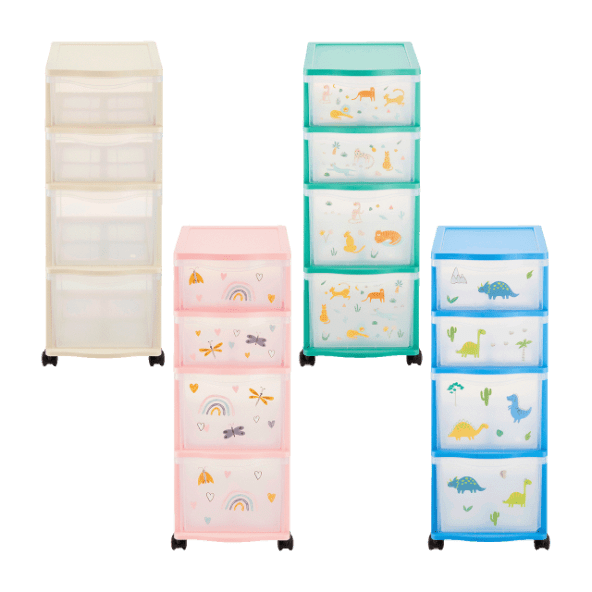 HOME CREATION® - Cajonera infantil con ruedas