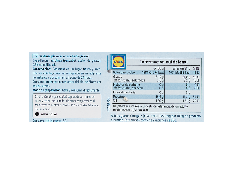 Sardinillas picantes