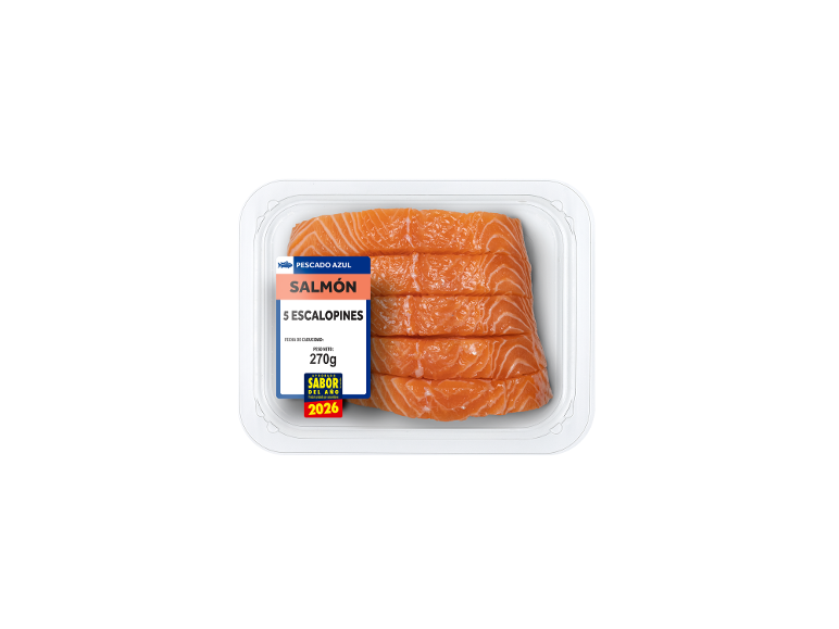 5 escalopines de salmón
