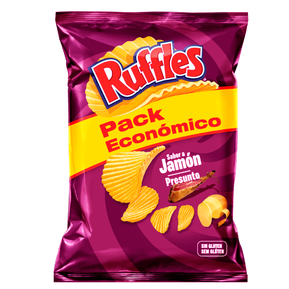 RUFFLES® - Patatas Ruffles sabor jamón