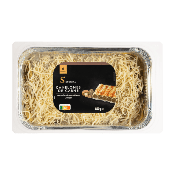 SPECIAL® - Canelones con salsa de champiñones y trufa