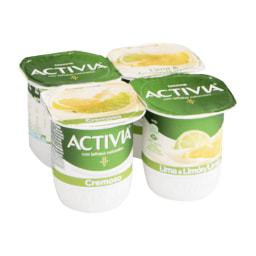 DANONE - ACTIVIA® Yogur cremoso sabor lima & limón