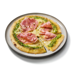 DELUXE - Pizza de mortadela y pesto de pistacho