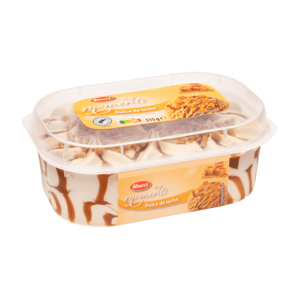 MUCCI® - Tarrina de dulce de leche y caramelo