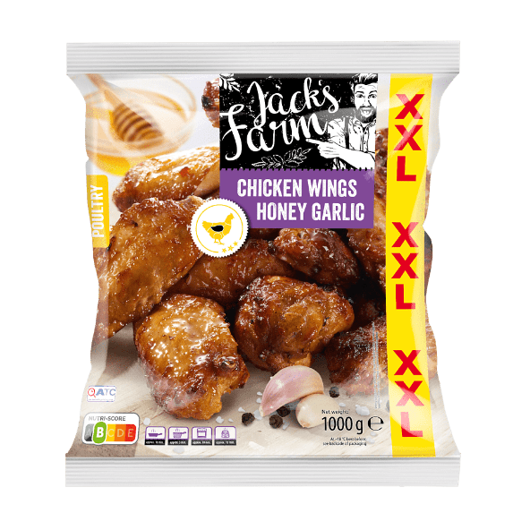 JACK'S FARM® - Alitas de pollo con miel y ajo XXL