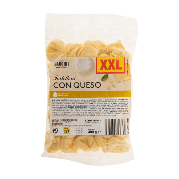 MAMMA MANCINI® - Pasta rellena queso  XXL
