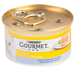 GOURMET GOLD® - Alimento húmedo para gatos de mousse con pescado