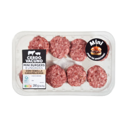 REALVALLE - Mini burger mixta con cebolla caramelizada