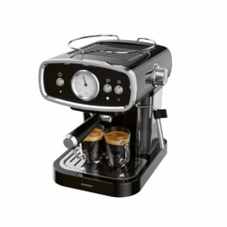 Cafetera espresso negra 1050 W