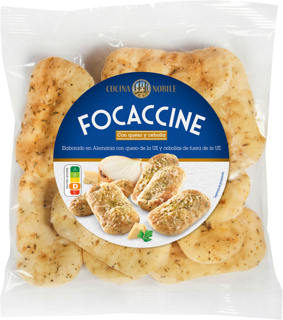 CUCINA NOBILE® - Focaccines con queso y cebolla