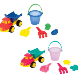 Set de juguetes de playa con camión