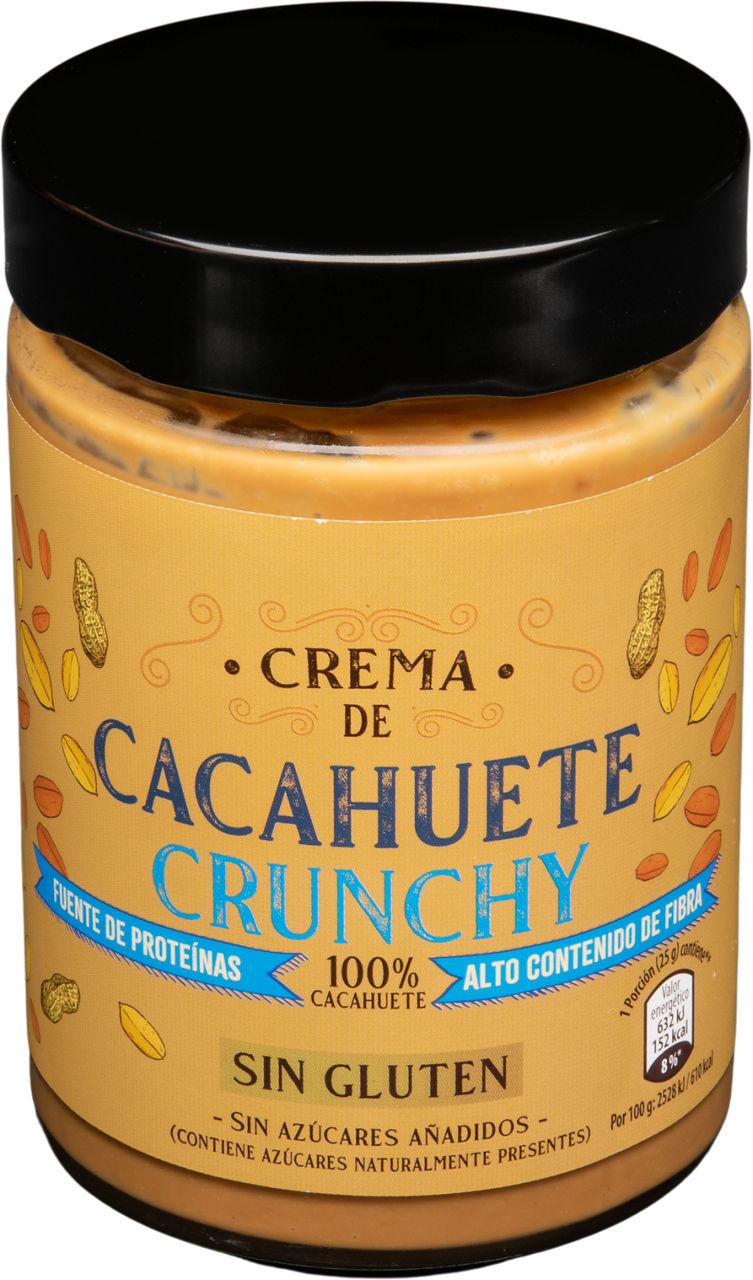 Crema 100% cacahuete crunchy