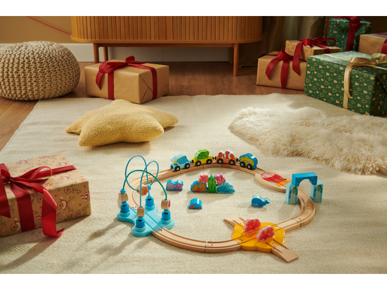 LUPILU® - Set de tren de madera