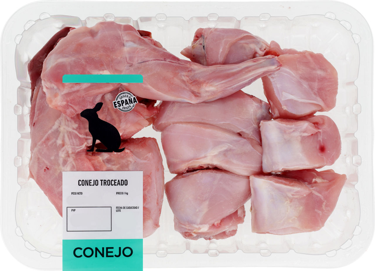 Conejo troceado