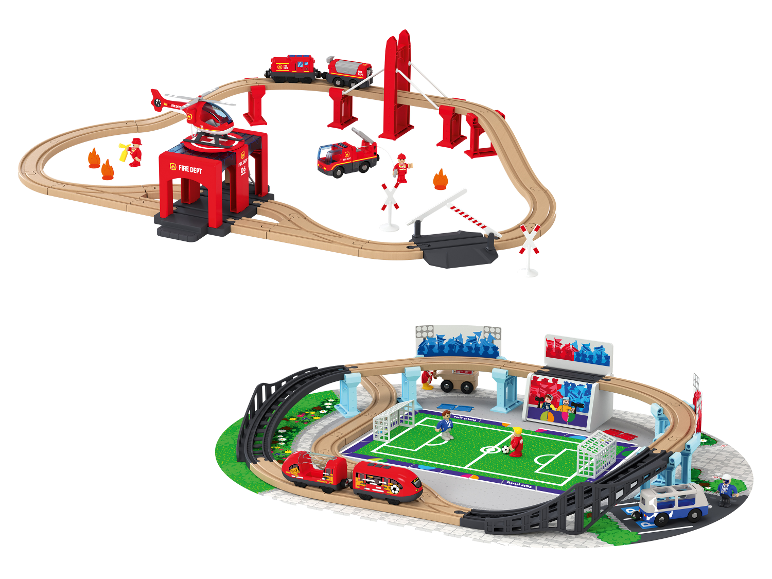 LUPILU® - Set de tren de madera L