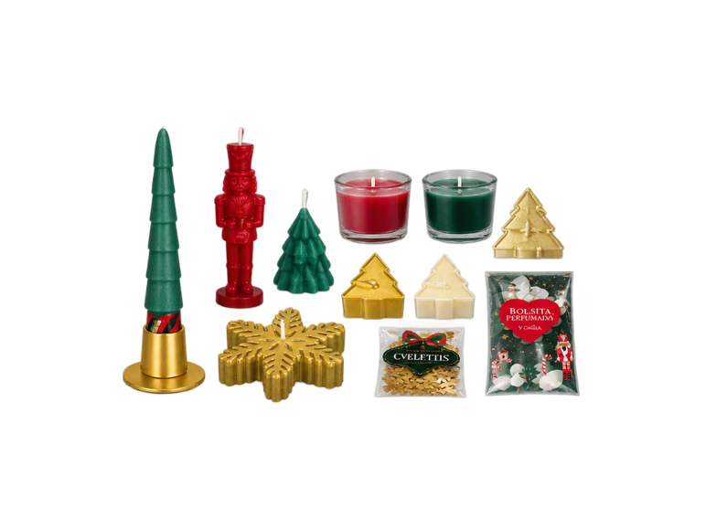 Calendario de adviento de velas