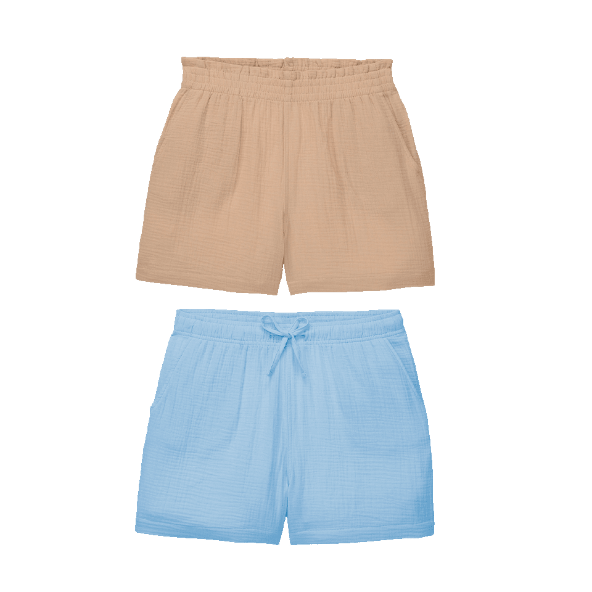 UP2FASHION® - Shorts de muselina