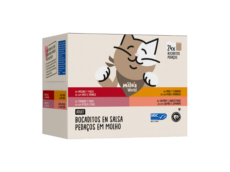 Bocaditos en salsa para gatos
