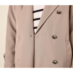 Gabardina larga para mujer