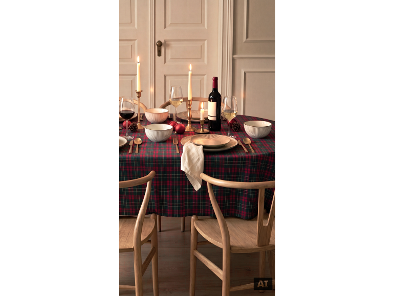 LIVARNO® - Mantel efecto purpurina 140 x 240 cm