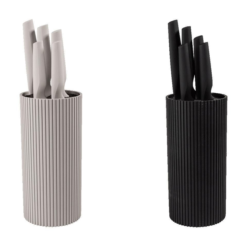 CROFTON® - Set de cuchillos con portacuchillos