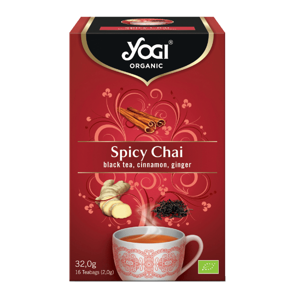 YOGI® - Té negro, canela y jengibre.