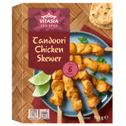 Brocheta de pollo tandoori