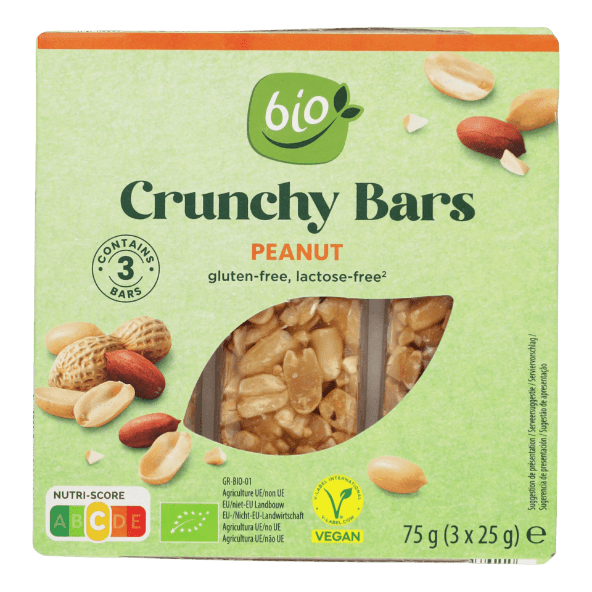 BIO® - Barritas de cacahuetes tostados