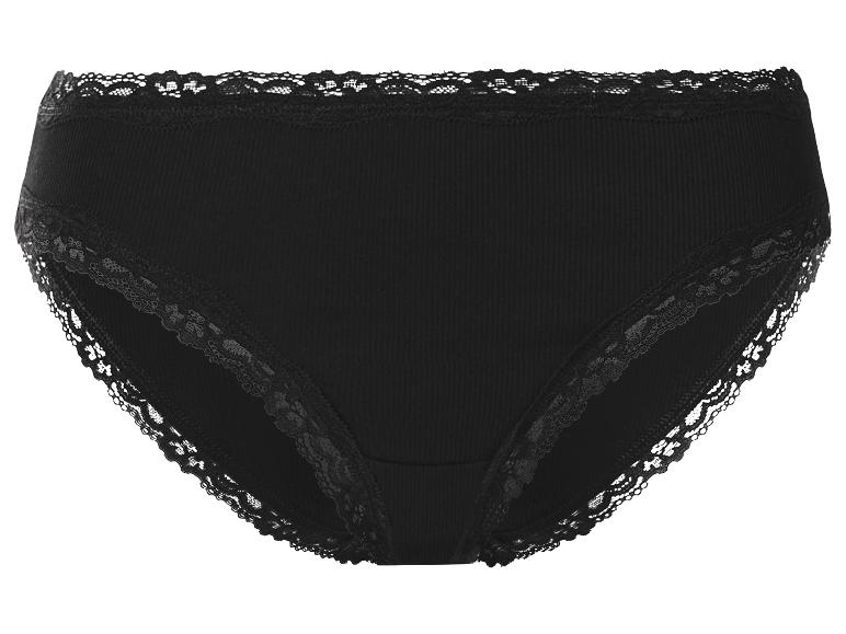 ESMARA® - Braguita de canalé con encaje para mujer pack 5