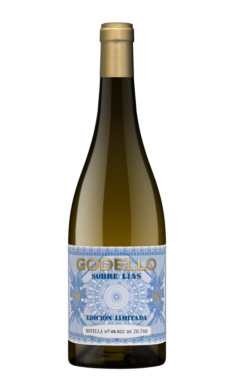 Vino blanco godello sobre lías edición limitada