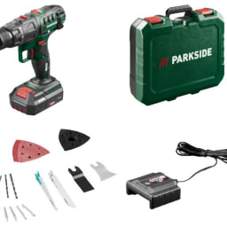 PARKSIDE® - Herramienta combinada a batería de 20 V »PKGA 20-Li D2«, con batería y cargador.