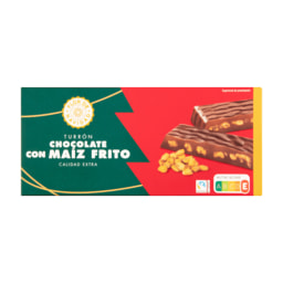 FLOR DE NAVIDAD® - Turrón de chocolate con maíz frito