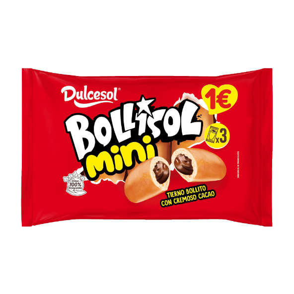 DULCESOL® - Bollo relleno de cacao