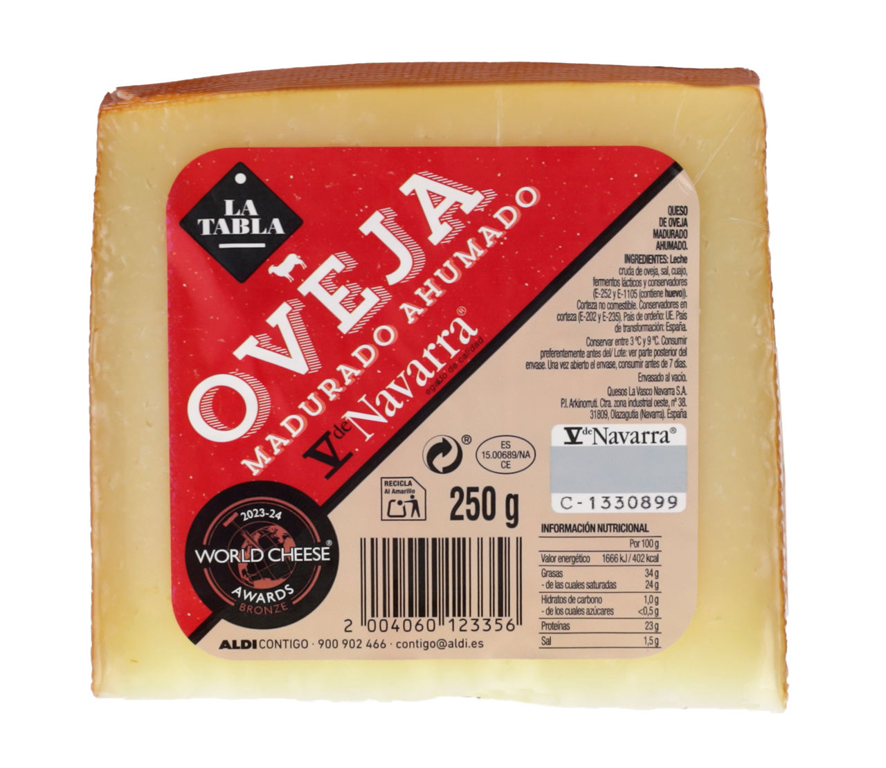 LA TABLA® - Queso de oveja ahumado V de Navarra