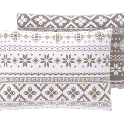 LIVARNO® - Funda de cojín de forro polar pack 2, 50 x 75 cm
