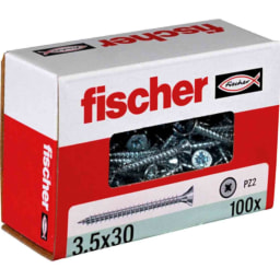 Fischer tornillo de aglomerado 3.5x30 rosca completa