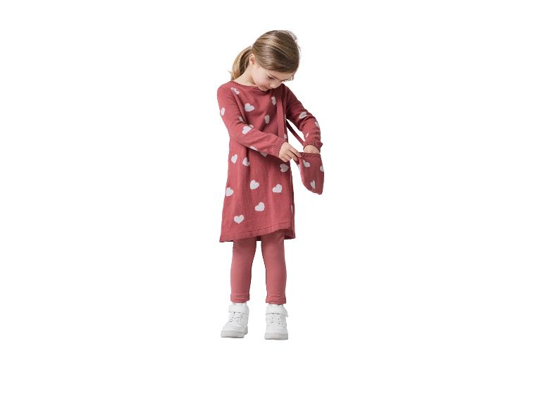 Vestido de punto infantil con bolsito